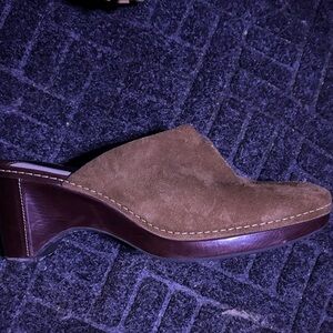 Cole Haan Brown Suede Mules